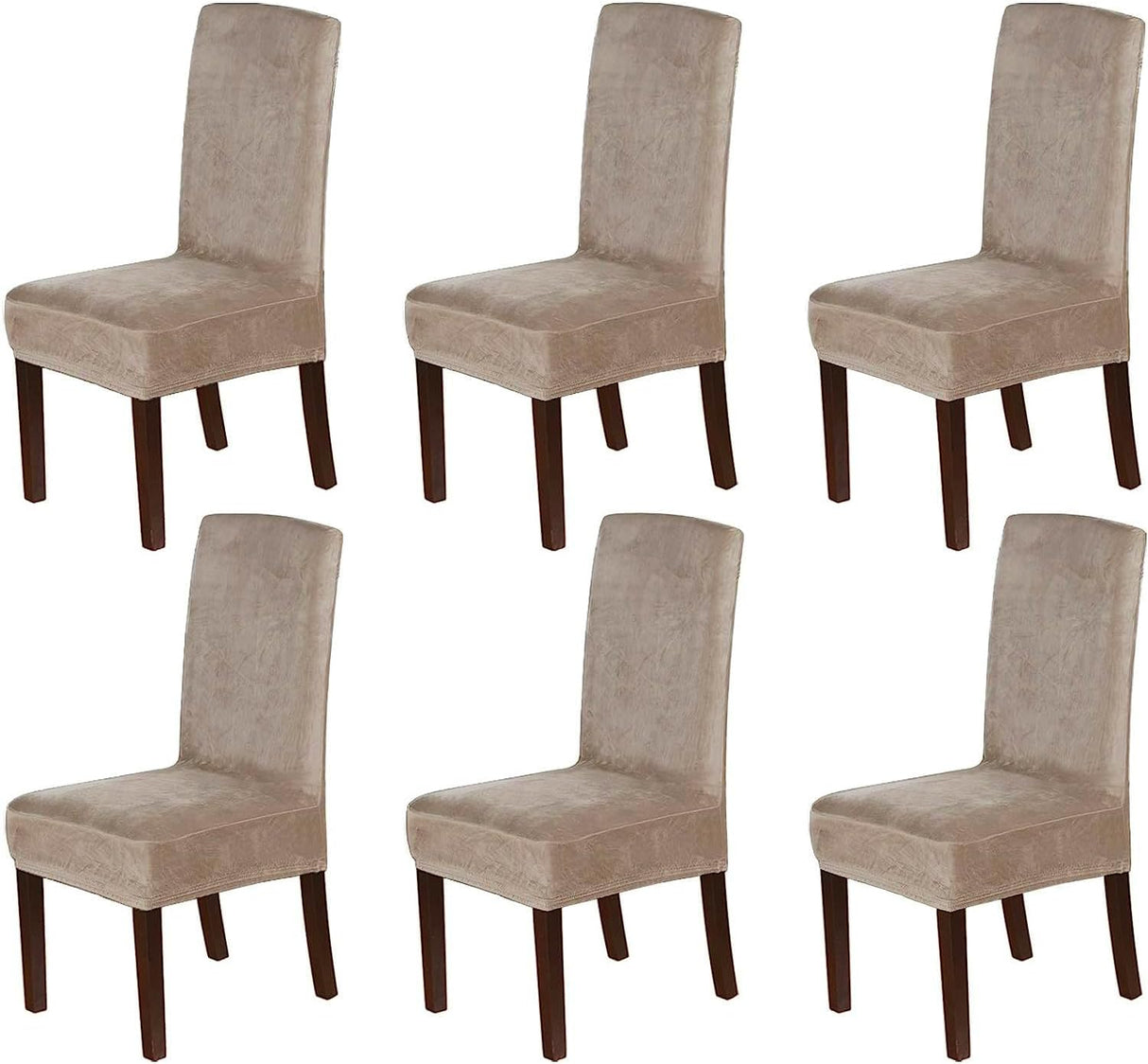 H.VERSAILTEX Velvet Dining Chair Covers Stretch Parson Chair Slipcovers, Set of 2