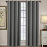 Blackout Thermal Insulated Winow Treatment Extra Long Grommet Top Curtains