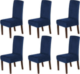H.VERSAILTEX Velvet Dining Chair Covers Stretch Parson Chair Slipcovers, Set of 2
