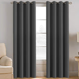 Blackout Thermal Insulated Winow Treatment Extra Long Grommet Top Curtains