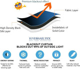 Blackout Thermal Insulated Tab/Rod Pocket Solid Color Curtains