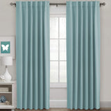 Blackout Thermal Insulated Tab/Rod Pocket Solid Color Curtains