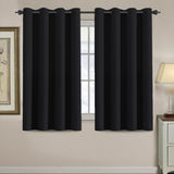 Blackout Thermal Insulated Treatment Extra Long Grommet Top Solid Color Curtains