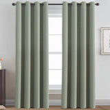 Blackout Thermal Insulated Winow Treatment Extra Long Grommet Top Curtains