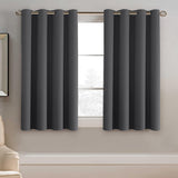 Blackout Thermal Insulated Treatment Extra Long Grommet Top Solid Color Curtains
