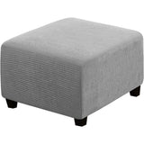 Ottoman Cover Slipcover Rectangle Fit Length Footrest Sofa Slipcovers Stool Cover