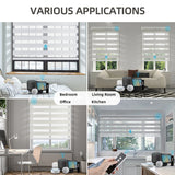 Motorized Zebra Shades 100% Blackout 95mm Chloris