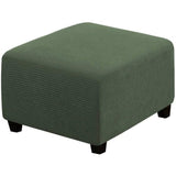 Ottoman Cover Slipcover Rectangle Fit Length Footrest Sofa Slipcovers Stool Cover