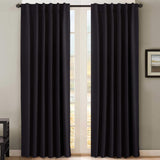 Blackout Thermal Insulated Tab/Rod Pocket Solid Color Curtains