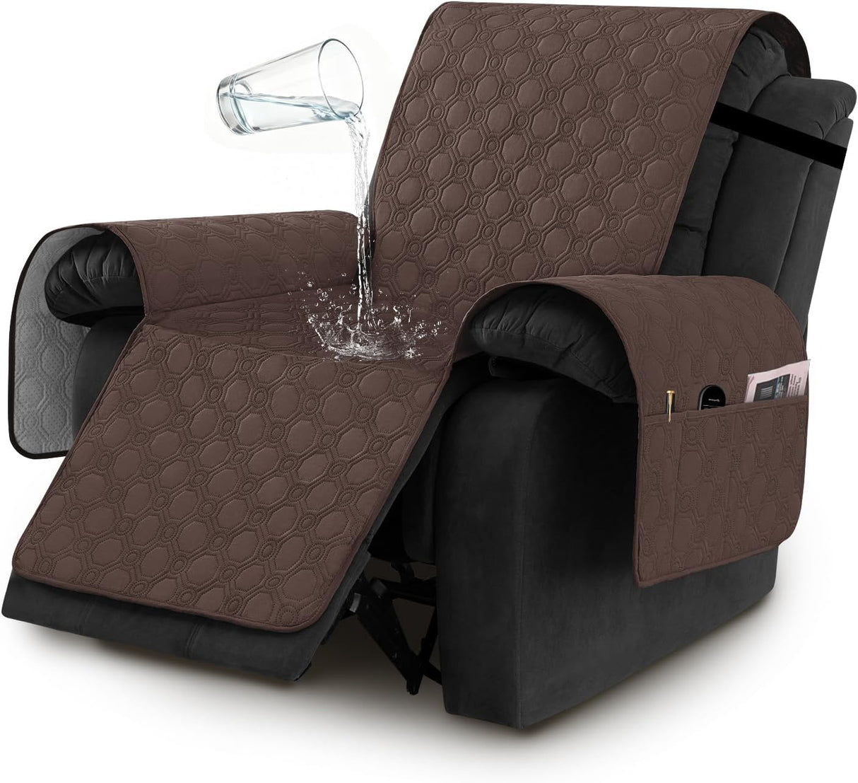 H.VERSAILTEX 100% Waterproof Recliner Chair Cover Non Slip Stay in Place with Pocket