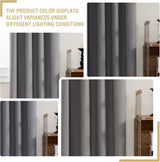 100% Blackout White Liners Window Rod Pocket Curtains