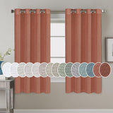 Light Filtering Linen Textured Curtains Grommet Curtains