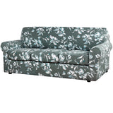 H.VERSAILTEX Super Stretch 3 Pieces Sofa Covers for 2 Cushion Couch Covers Sofa Slipcovers Feature Soft Thick Bouncy Modern Style with Individual Cushion Covers Pet Friendly - Loveseat, Aqua