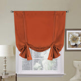 Valances Tie Up Curtains Roman Balloon Blind Rod Pocket Short Curtain