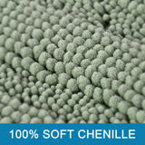 1pc Bath Rugs for Bathroom Non Slip Bath Mats Extra Thick Chenille Striped Rug