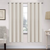 Blackout Curtains Thermal Insulated Grommet Top Solid Color Curtains