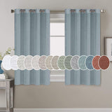 Light Filtering Linen Textured Curtains Grommet Curtains