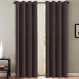 Blackout Curtains Thermal Insulated Grommet Top Solid Color Curtains
