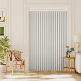 H.VERSAILTEX 100% Blackout Linen Curtain Accordion Door Curtains for Doorway Privacy Folding Closet Door Curtain Room Divider Sliding Door Shade with Hooks, 1 Panel, W55 x L78, Heather Taupe