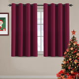 100% Blackout Thermal Insulated Grommet Solid Color Curtains
