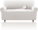 H.VERSAILTEX Jacquard Waterproof Sofa Slipcover – Stretch Couch Cover with Elastic Bottom