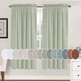 Natural Linen Rod Pocket Curtains Semi Sheer Curtains