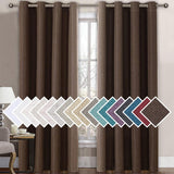 Linen Blackout Thermal Insulated Grommet Curtain