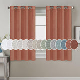 Light Filtering Linen Textured Curtains Grommet Curtains