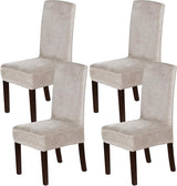 H.VERSAILTEX Velvet Dining Chair Covers Stretch Parson Chair Slipcovers, Set of 2