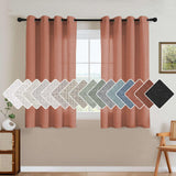 H.VERSAILTEX Natural Linen Curtains 63 inches Long for Living Room 2 Panels Back Tab Loop Pocket Textured Light Filtering Semi Sheer Curtains Rustic Farmhouse Boho Curtain for Bedroom, Sea Grass
