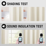 H.VERSAILTEX Linen 100% Blackout Drapes Full Coverage Heat Blocking Curtains for Bedroom