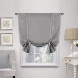 Valances Tie Up Curtains Roman Balloon Blind Rod Pocket Short Curtain