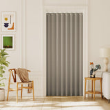 H.VERSAILTEX 100% Blackout Linen Curtain Accordion Door Curtains for Doorway Privacy Folding Closet Door Curtain Room Divider Sliding Door Shade with Hooks, 1 Panel, W55 x L78, Heather Taupe