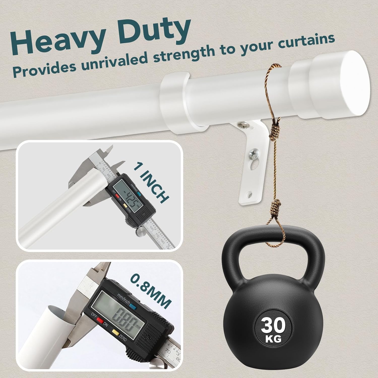 Modern Single Curtain Rod