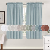Natural Linen Rod Pocket Curtains Semi Sheer Curtains