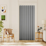 H.VERSAILTEX 100% Blackout Linen Curtain Accordion Door Curtains for Doorway Privacy Folding Closet Door Curtain Room Divider Sliding Door Shade with Hooks, 1 Panel, W55 x L78, Heather Taupe