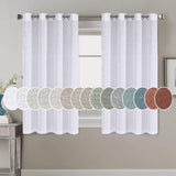 Light Filtering Linen Textured Curtains Grommet Curtains