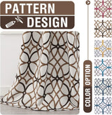 H.VERSAILTEX Blackout Curtains for Bedroom Printed Design 96 Inch Thermal Insulated 2 Panels