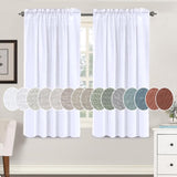 Natural Linen Rod Pocket Curtains Semi Sheer Curtains