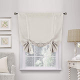 Valances Tie Up Curtains Roman Balloon Blind Rod Pocket Short Curtain