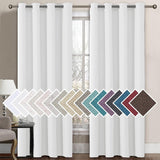 Faux Linen Blackout Thermal Insulated Grommet Curtain