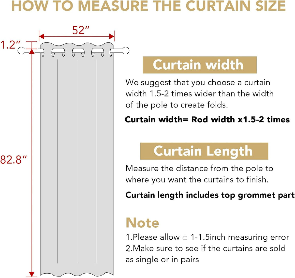 H.VERSAILTEX Linen Blend Curtains for Living Room Printed Floral Curtain Grommet Farmhouse Flower Patterned Drapes Window Treatment Panels Set of 2 Panels, 52" W x 84" L, Iberra Sesame - Taupe