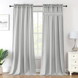 Sheer Curtains Non-See-Through Light Filtering Privacy Window Drapes