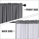 Full Light Blocking Thermal Insulated Curtain Draperies with Soft White Coating