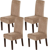 H.VERSAILTEX Velvet Dining Chair Covers Stretch Parson Chair Slipcovers, Set of 2