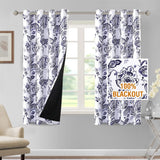 H.VERSAILTEX 100% Blackout Curtains for Living Room Camellia Floral Thermal Insulated Grommet Window Drapes 2 Panels