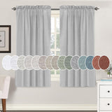 Natural Linen Rod Pocket Curtains Semi Sheer Curtains