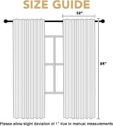 H.VERSAILTEX 100% Blackout Curtains – Back Tab Thermal Insulated Window Drapes, Set of 2