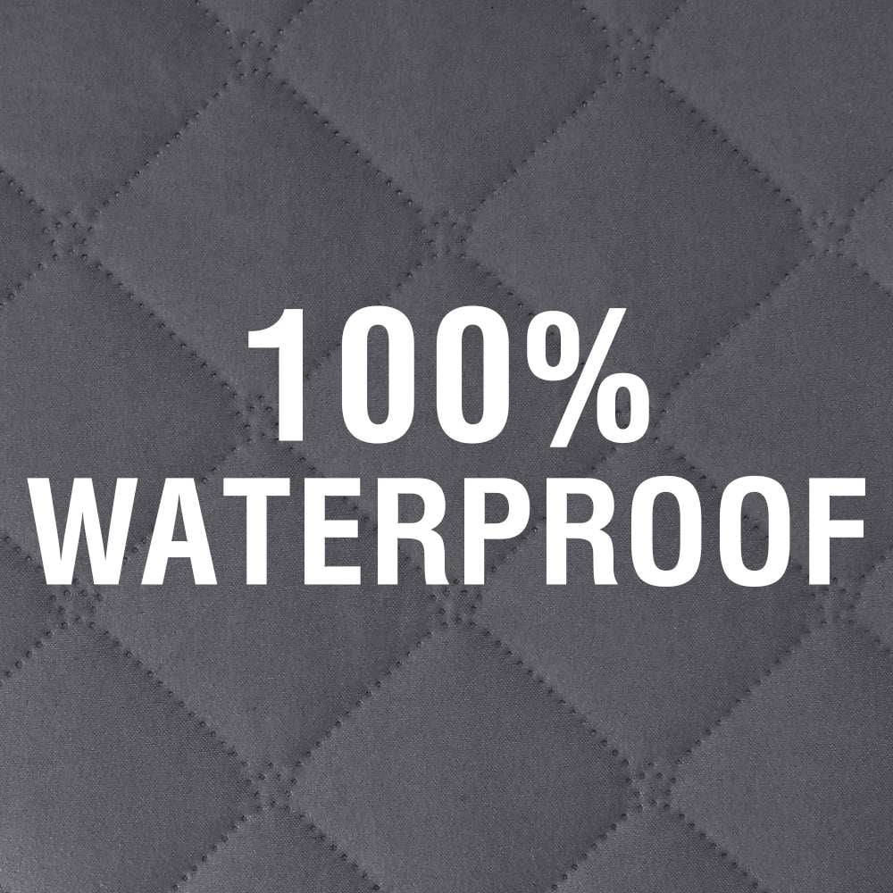 H.VERSAILTEX 100% Waterproof Sofa Cover Non-Slip Machine Washable with Elastic Straps Slipcovers Pet-friendly Furniture Protector (Oversized Sofa, French Oak)