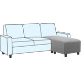 Ottoman Cover Slipcover Rectangle Fit Length Footrest Sofa Slipcovers Stool Cover